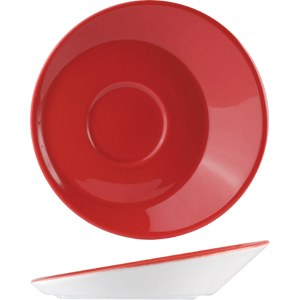 

Блюдце 11.5 см RED STEELITE, Белый;красный