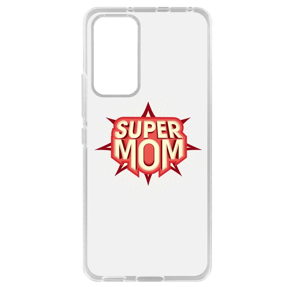 

Чехол-накладка Krutoff Clear Case Супер Мама для Xiaomi 12 Lite, Прозрачный