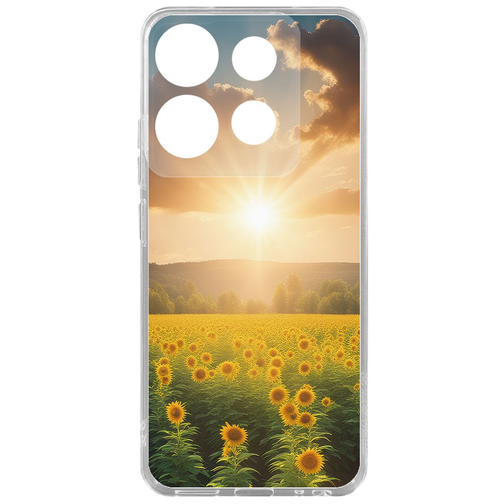 

Чехол-накладка Krutoff Clear Case Солнечно для Tecno POP 7 Pro, Прозрачный