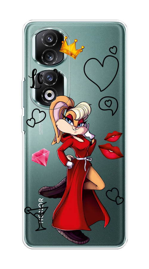 

Чехол на Honor 90 Pro "Rich Lola Bunny", Красный;бежевый;оранжевый, 6121550-6