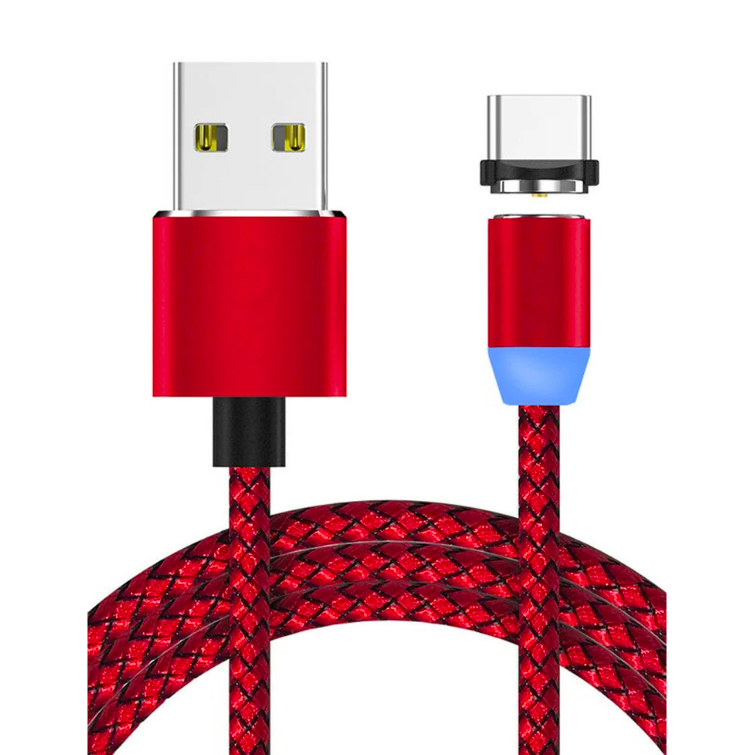 

Кабель USB Type-C DC Magnetic магнитный Красный