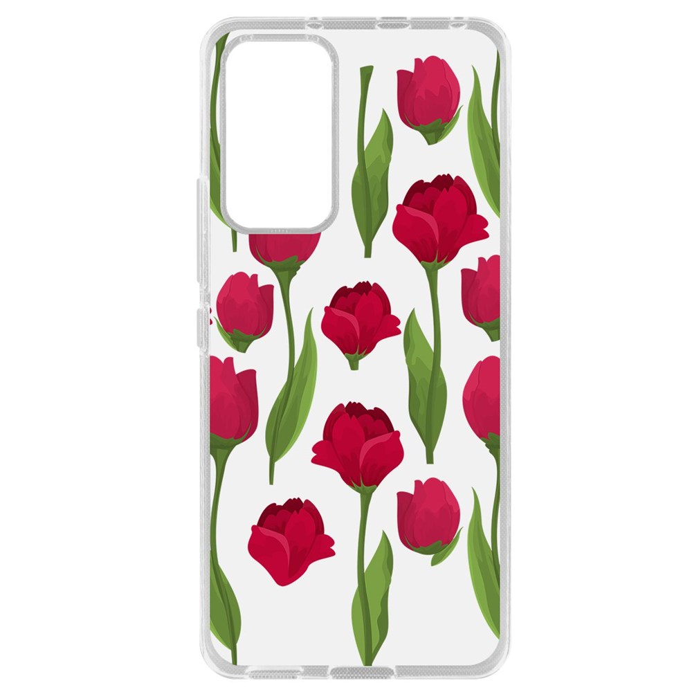 

Чехол-накладка Krutoff Clear Case Розы паттерн для Xiaomi 12 Lite, Прозрачный