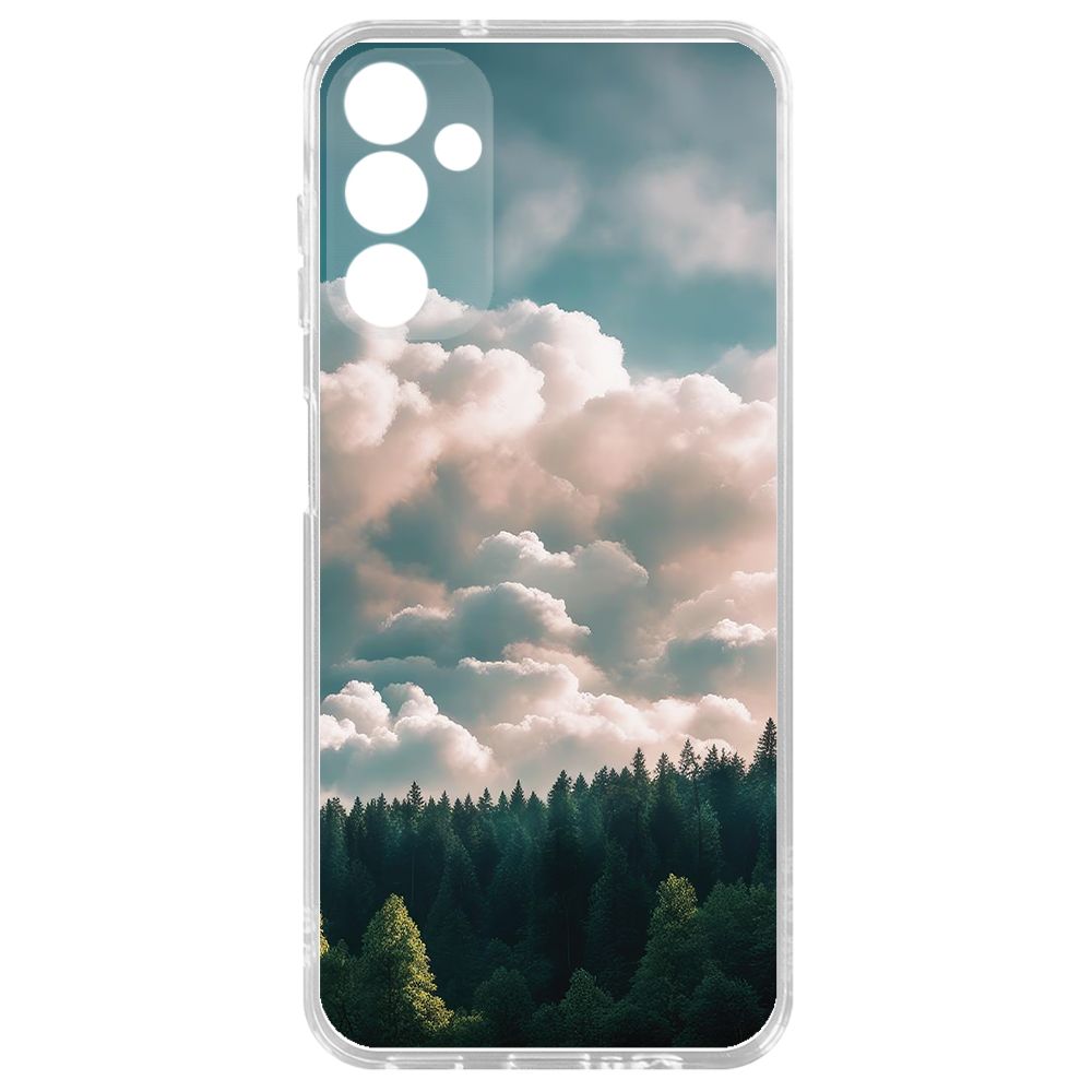 

Чехол-накладка Krutoff Clear Case Облачно для Samsung Galaxy A14 4G (A145), Прозрачный