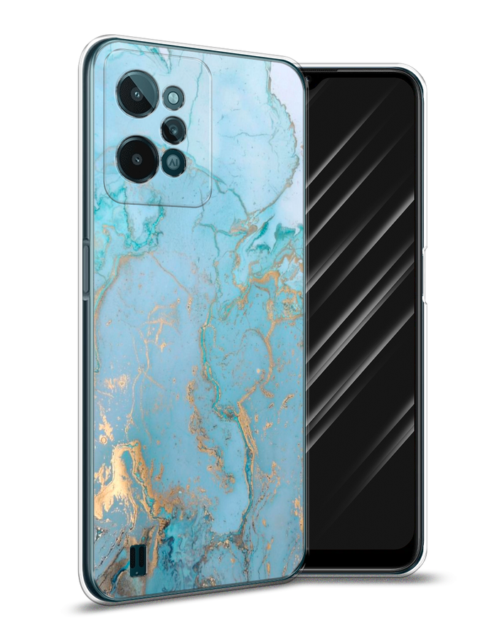 

Чехол Awog на Realme C31 "Голубой мрамор рисунок", Разноцветный, 259350-3
