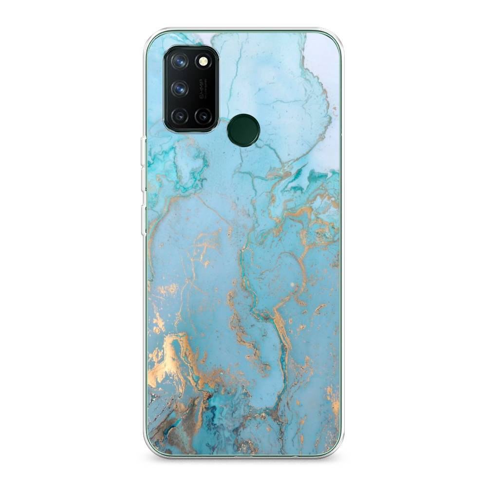 

Чехол Awog на Realme 7i "Голубой мрамор рисунок", Разноцветный, 253950-3