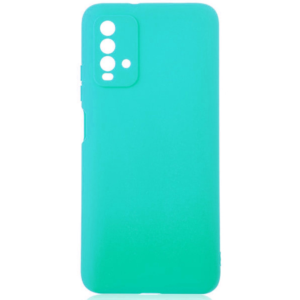 фото Силиконовый чехол для xiaomi redmi 9t soft matte с защитой камеры бирюзовый zibelino