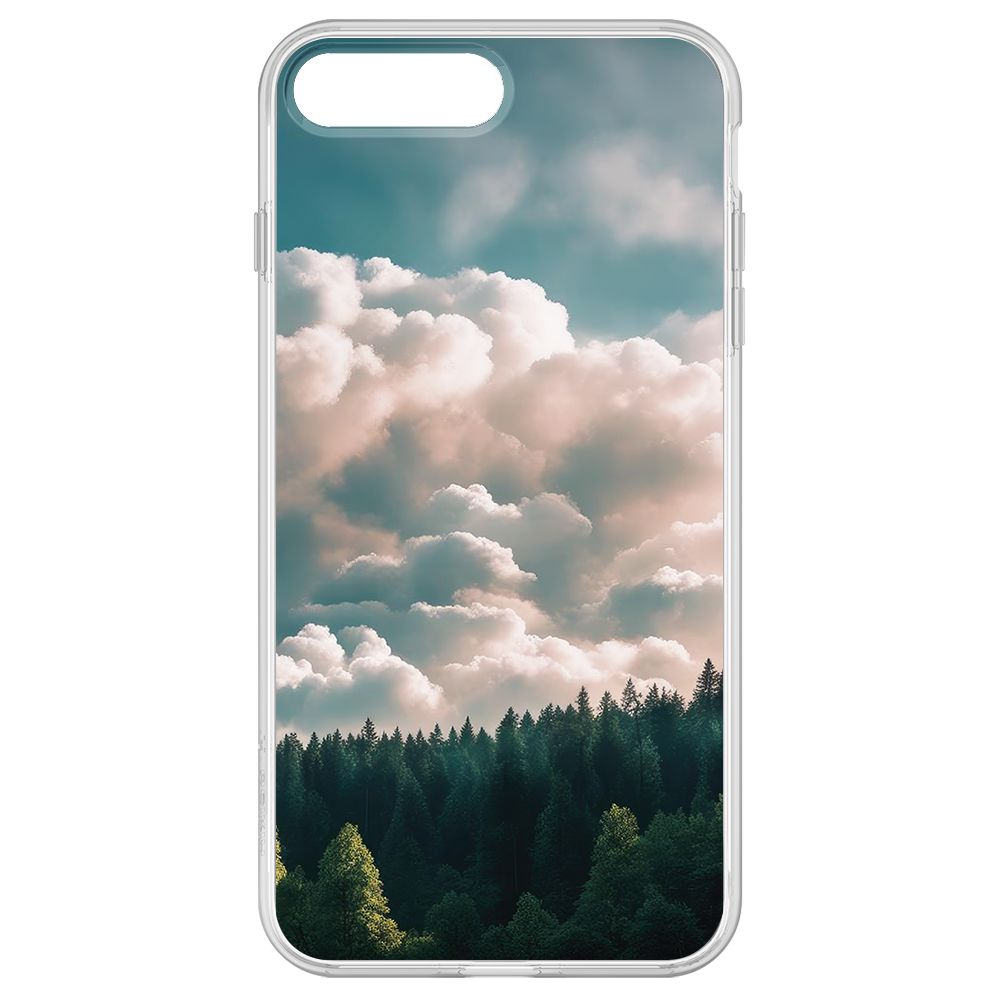 

Чехол-накладка Krutoff Clear Case Облачно для iPhone 8 Plus, Прозрачный