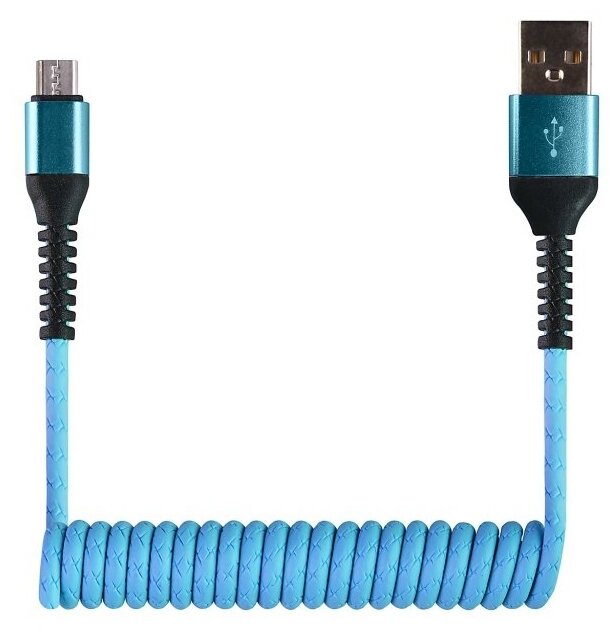 фото Кабель usb-а на type-c r22 1м (голубой) daprivet