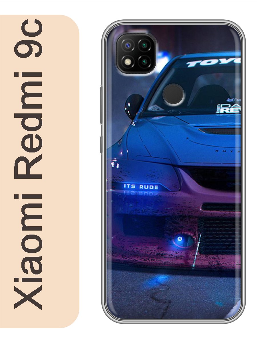

Чехол на Xiaomi Redmi 9c Авто тойота 359, Прозрачный, red9cavto