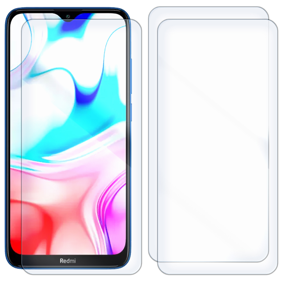 

Комплект из 3-x защитных гибридных стекол Krutoff для Xiaomi Redmi 8A