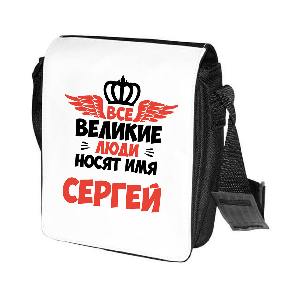 

Сумка унисекс CoolPodarok CN04359 черно-белый, Черный;белый, CN04359