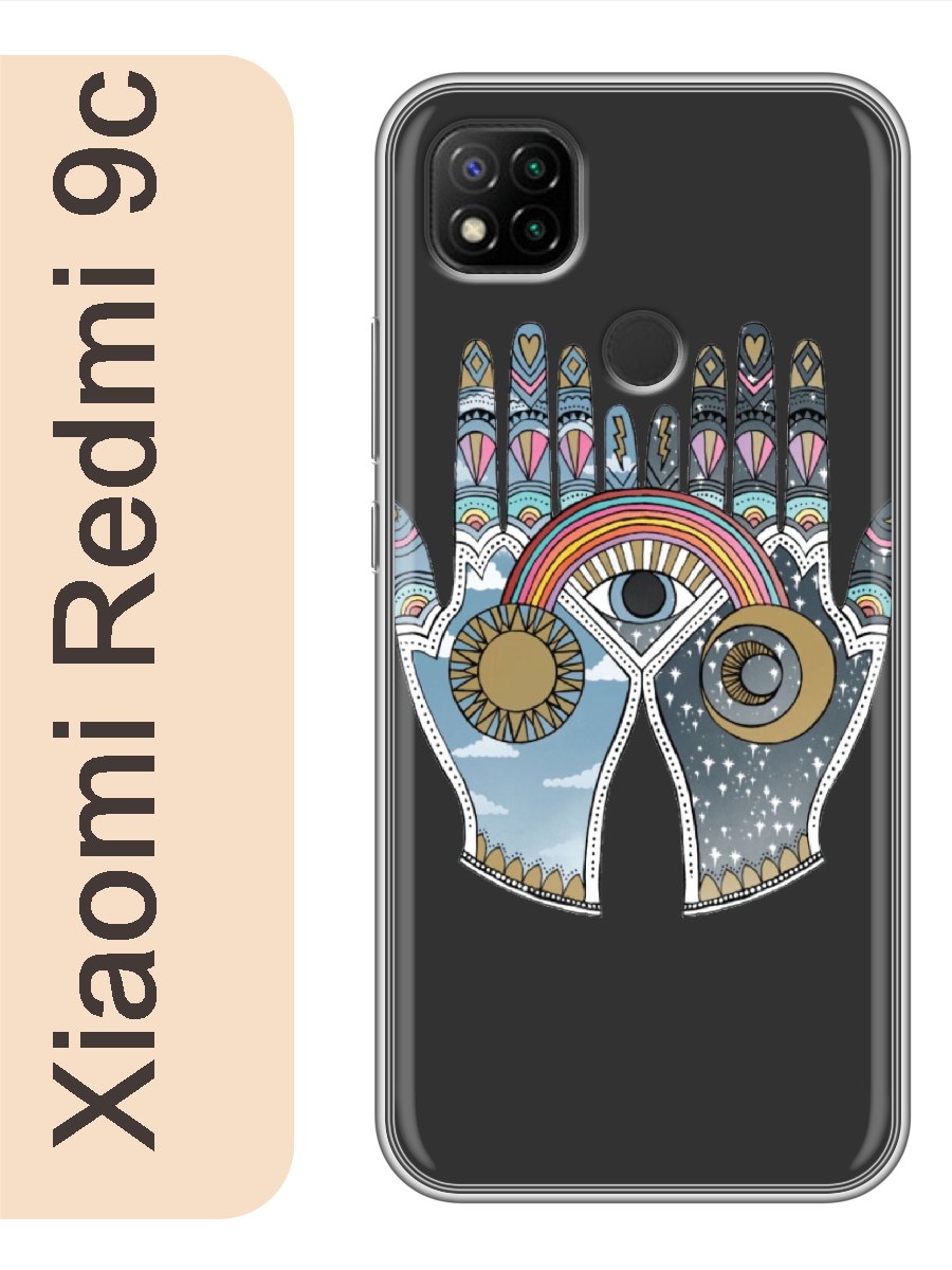 

Чехол на Xiaomi Redmi 9c хиппи психоделика 314, Прозрачный, red9crzne