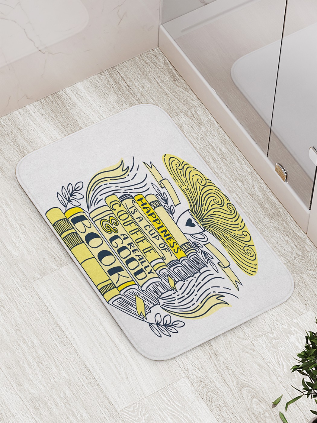 

bath_87255 Коврик противоскользящий для ванной, сауны, бассейна, 77х52 см