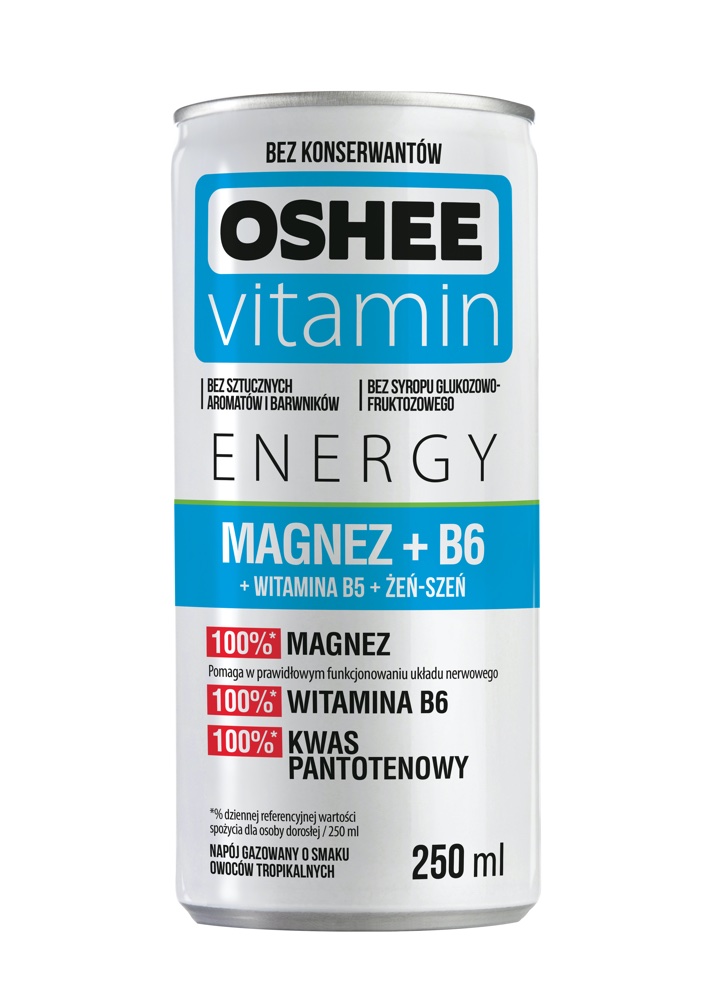 

Газированный напиток Oshee Magnesium+В6 фрукты 0,25 л