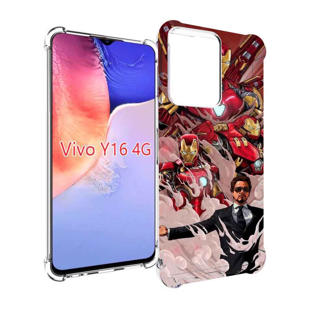 

Чехол MyPads Тони-Старк-и-костюмы для Vivo Y16 4G/ Vivo Y02S, Прозрачный, Tocco