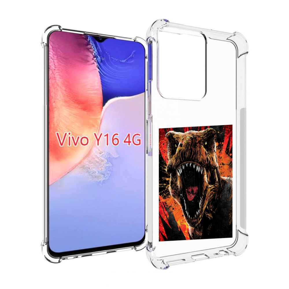 

Чехол MyPads Тиранозавр для Vivo Y16 4G/ Vivo Y02S, Прозрачный, Tocco