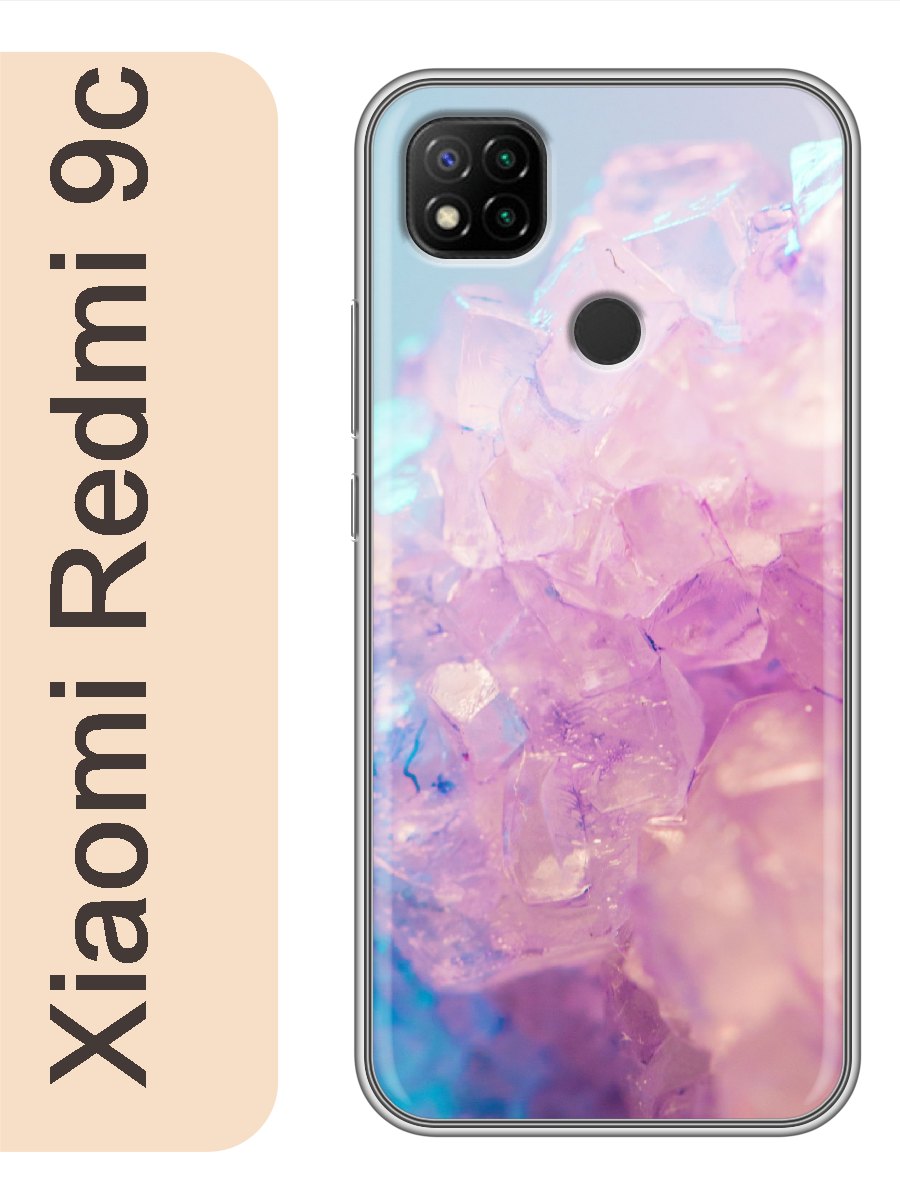 

Чехол на Xiaomi Redmi 9c кристаллы 195, Прозрачный, red9crzne