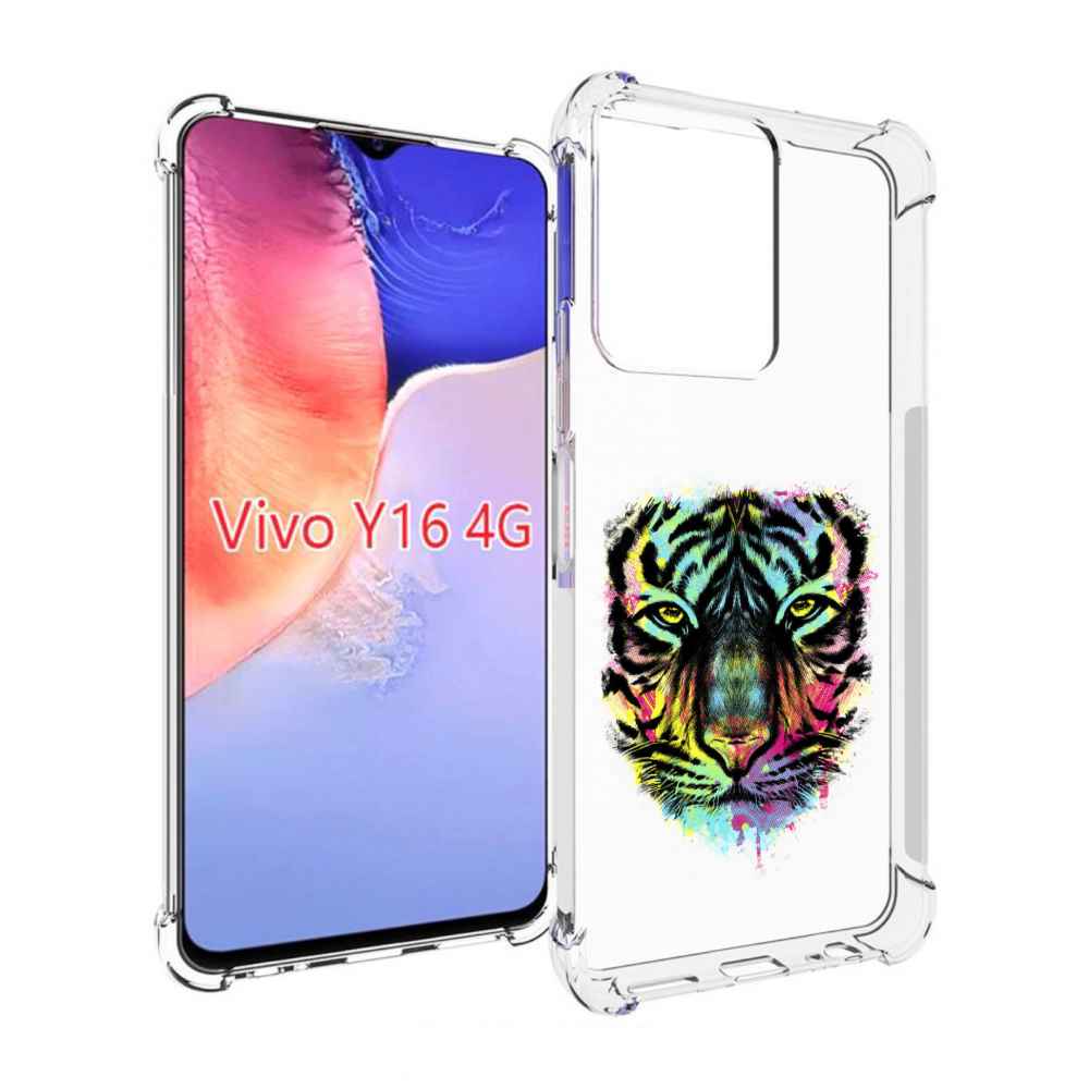 

Чехол MyPads Тигр 1 для Vivo Y16 4G/ Vivo Y02S, Прозрачный, Tocco