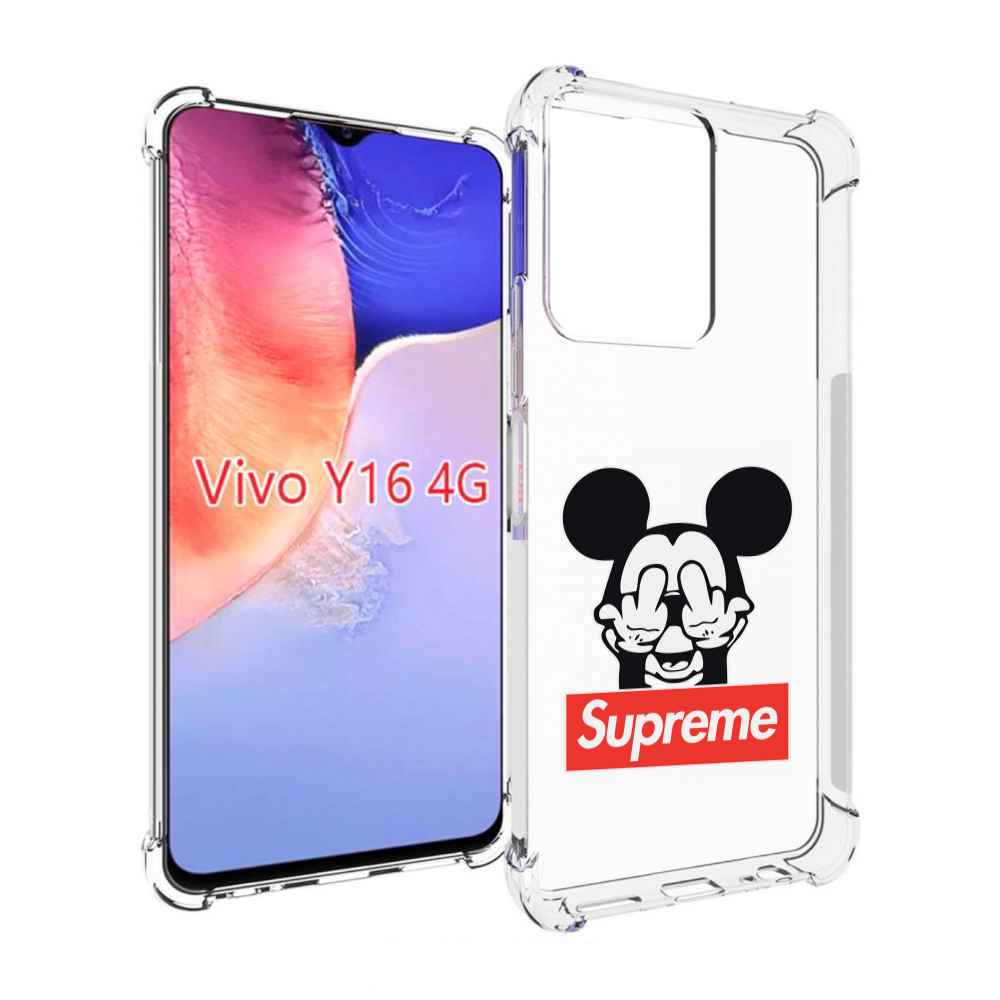 

Чехол MyPads Супримовский-Микки-маус для Vivo Y16 4G/ Vivo Y02S, Прозрачный, Tocco