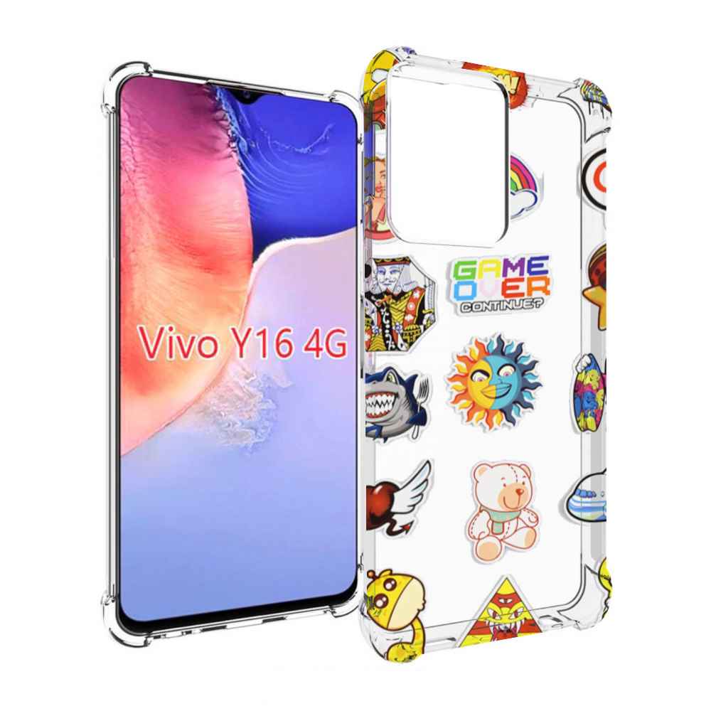 

Чехол MyPads Стикеры для Vivo Y16 4G/ Vivo Y02S, Прозрачный, Tocco