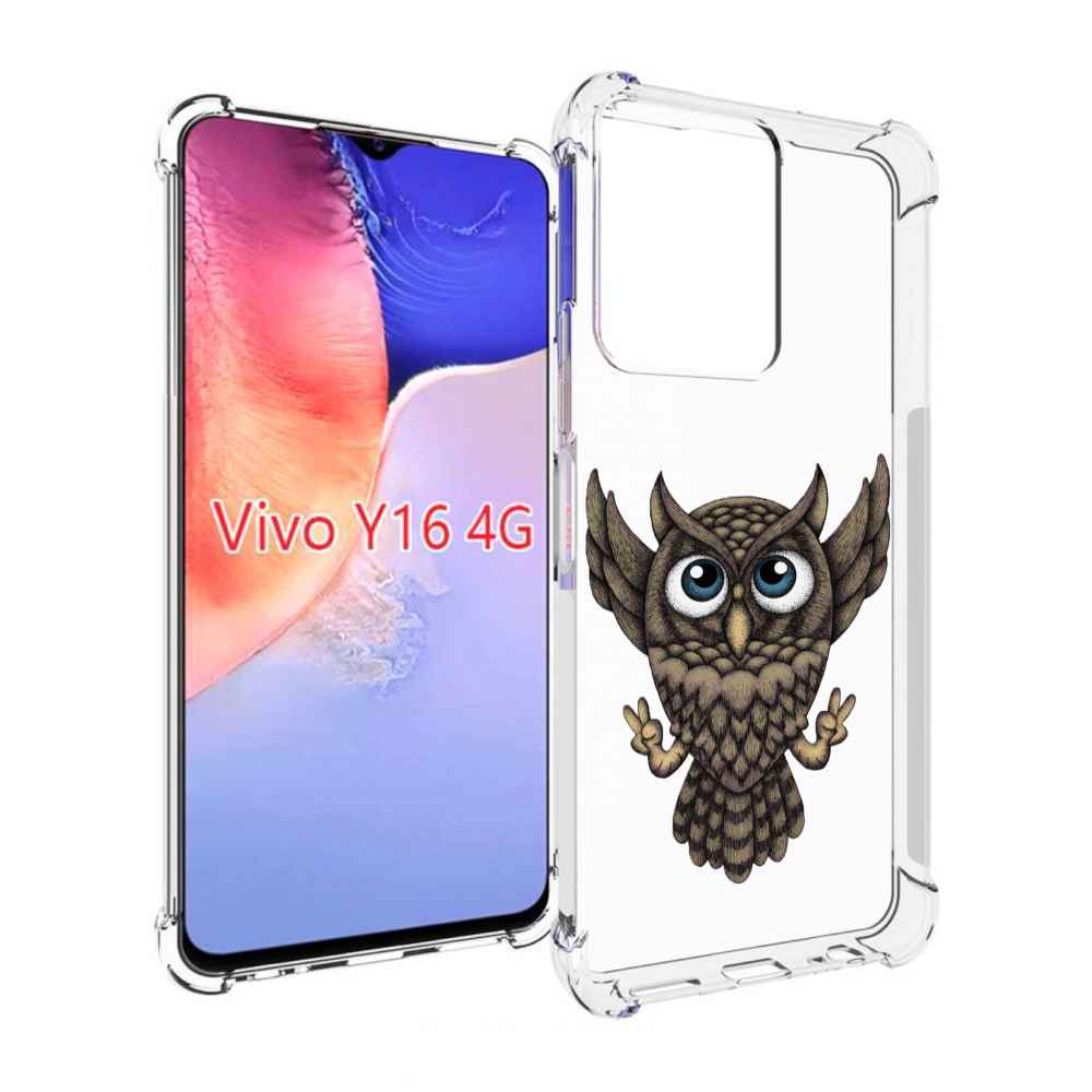 

Чехол MyPads Сова для Vivo Y16 4G/ Vivo Y02S, Прозрачный, Tocco
