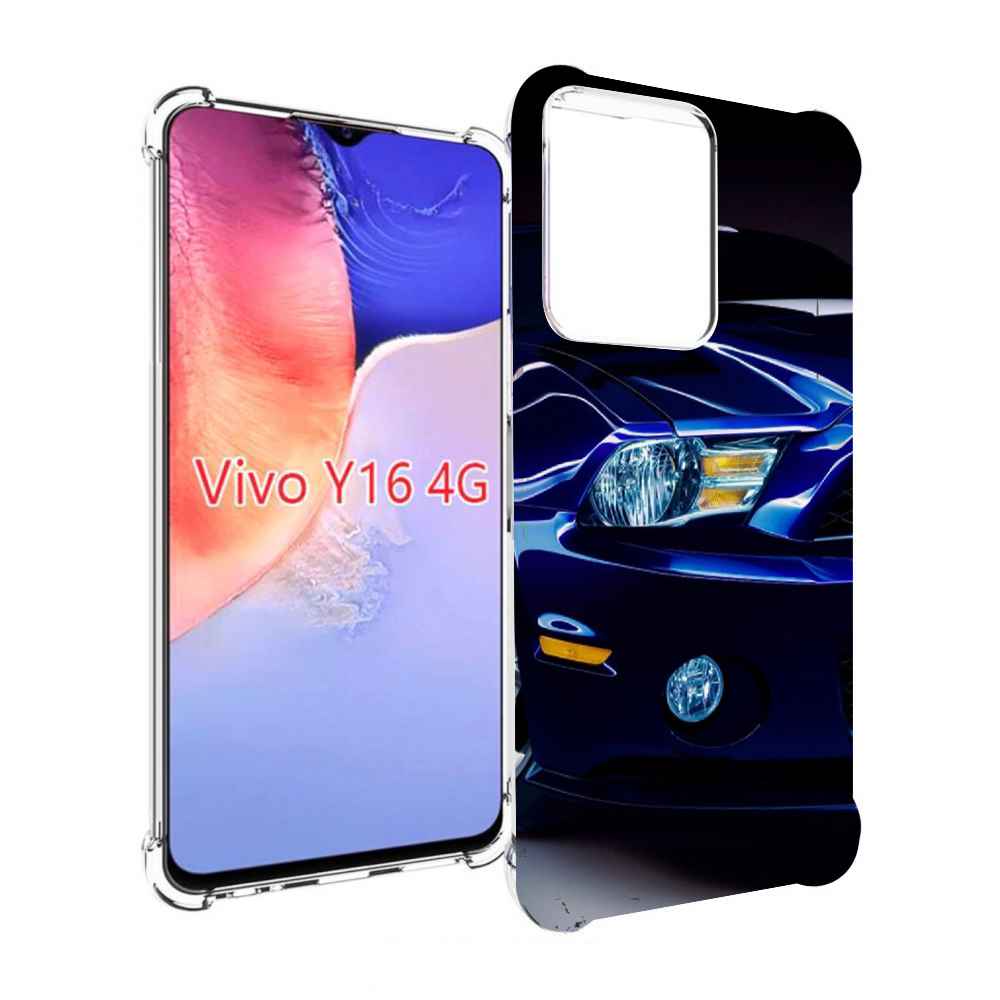 

Чехол MyPads Синяя-машина для Vivo Y16 4G/ Vivo Y02S, Прозрачный, Tocco