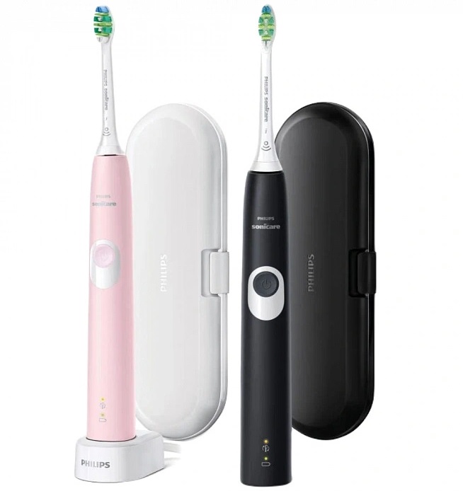 Электрическая зубная щетка Philips Sonicare Protective Clean HX6800/35 черный; розовый