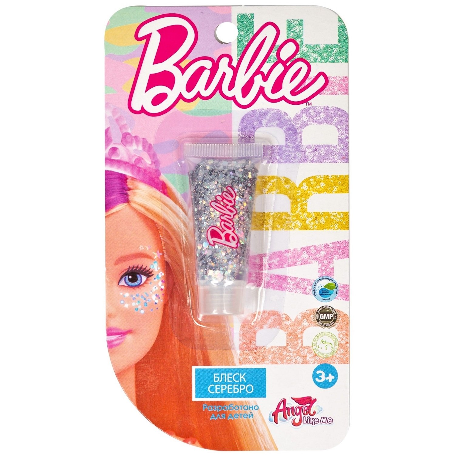 Блеск для лица Angel Like Me цвет: серебро Barbie03/02