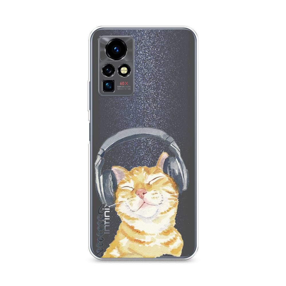 

Чехол Awog "Кот меломан" для Infinix Zero X Pro