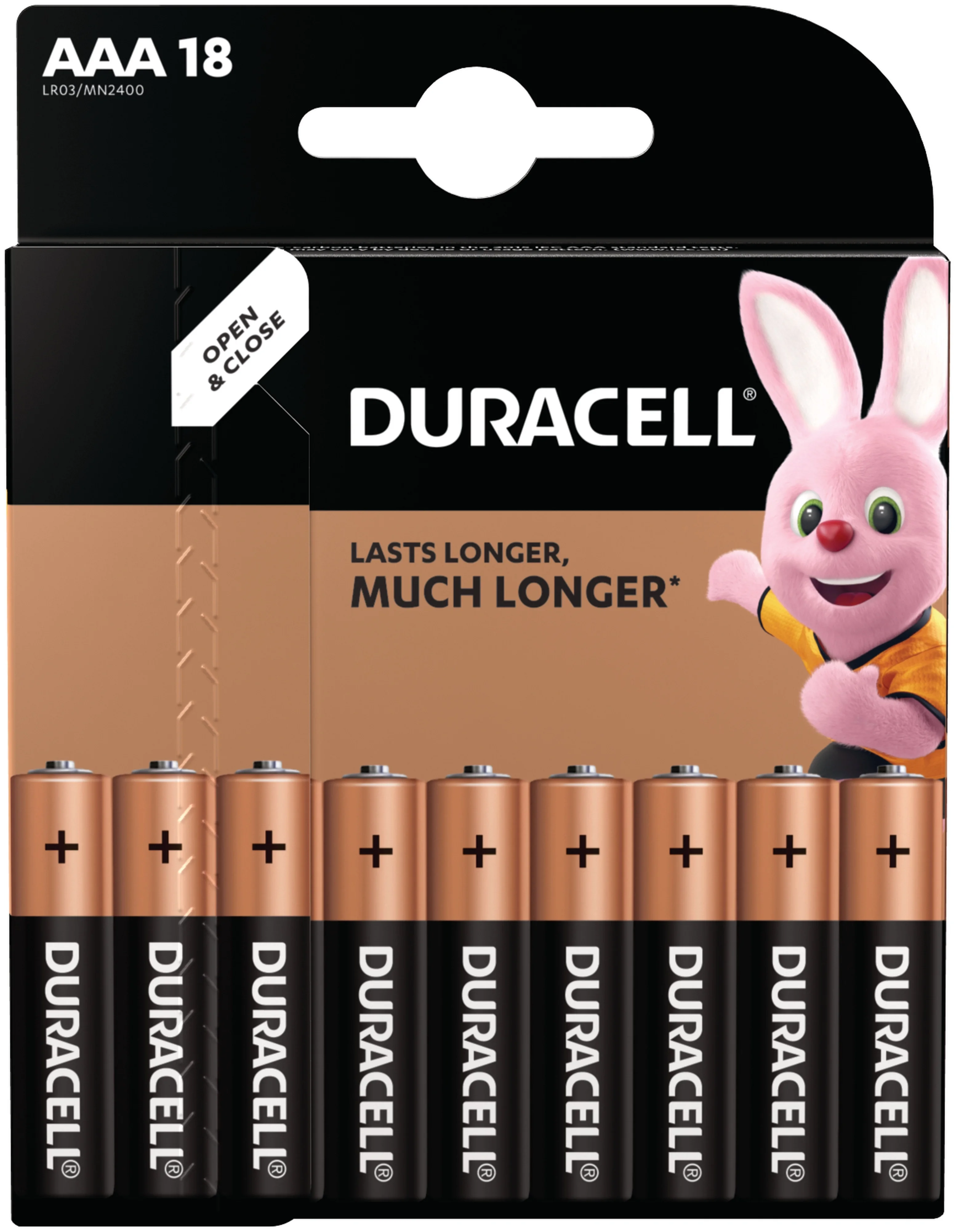 

DURACELL Батарейка LR03 Duracell Basic AAA-мизинчиковые 18 шт. 1шт