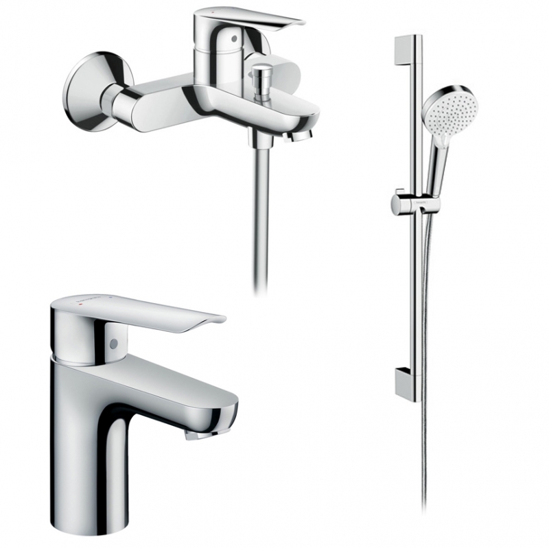 фото Комплект смесителей hansgrohe set logis e 100 (с) хром