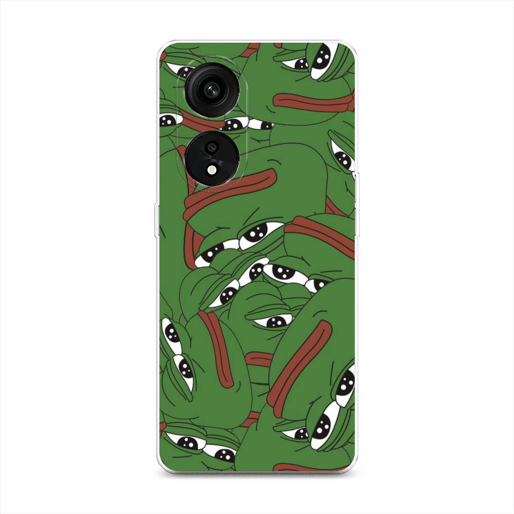 

Чехол Awog на Oppo Reno 8T 5G "Печальный frog", Зеленый;белый, 2513150-9