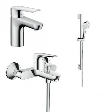 

Комплект смесителей Hansgrohe Logis E SETLOGISE100C, Серебристый