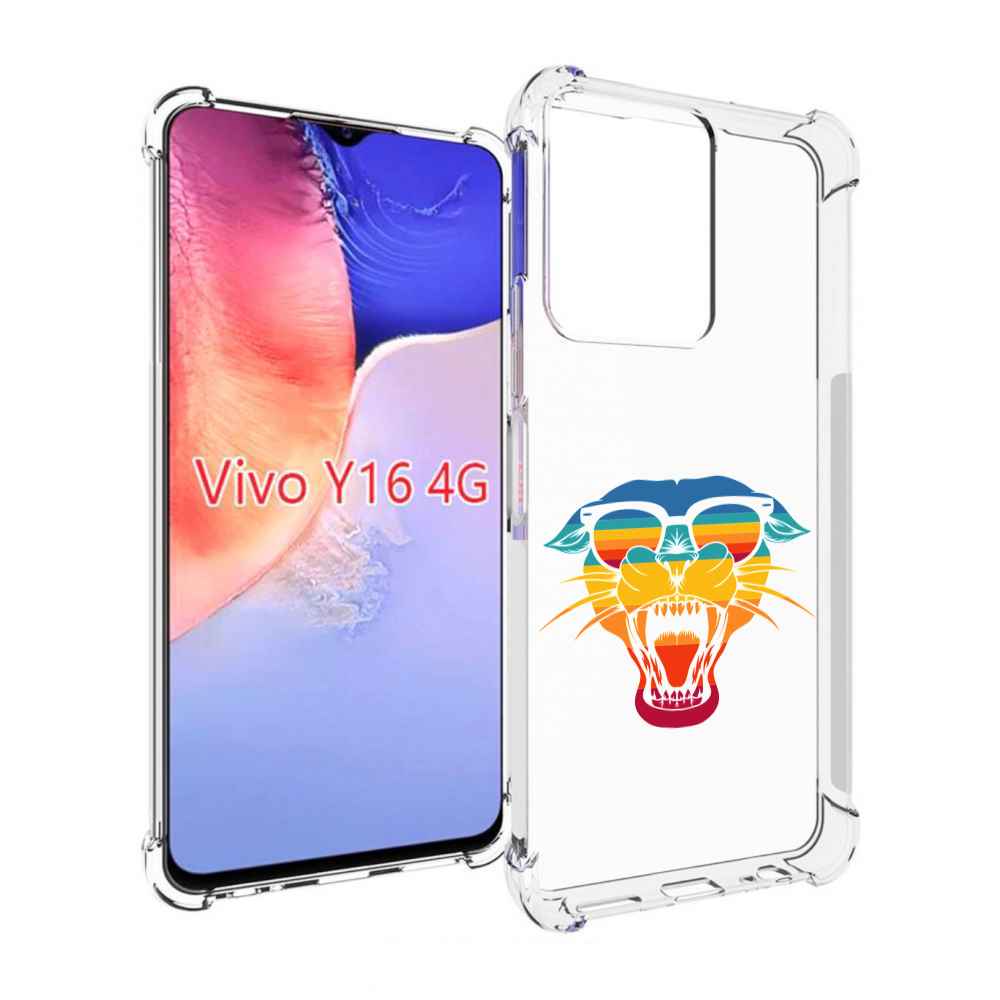 

Чехол MyPads Радужная-пантера для Vivo Y16 4G/ Vivo Y02S, Прозрачный, Tocco