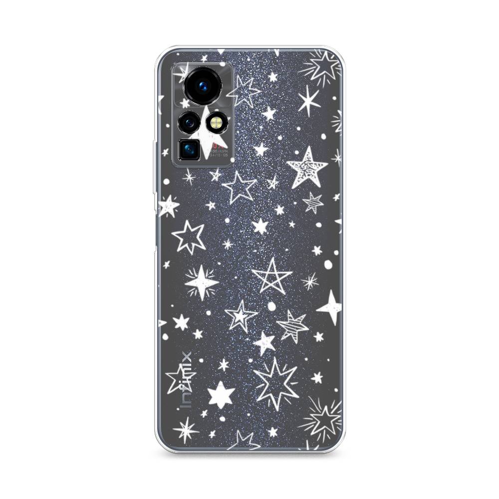 

Чехол Awog на Infinix Zero X Pro "Звездочки графика белая", Разноцветный, 3101150-7