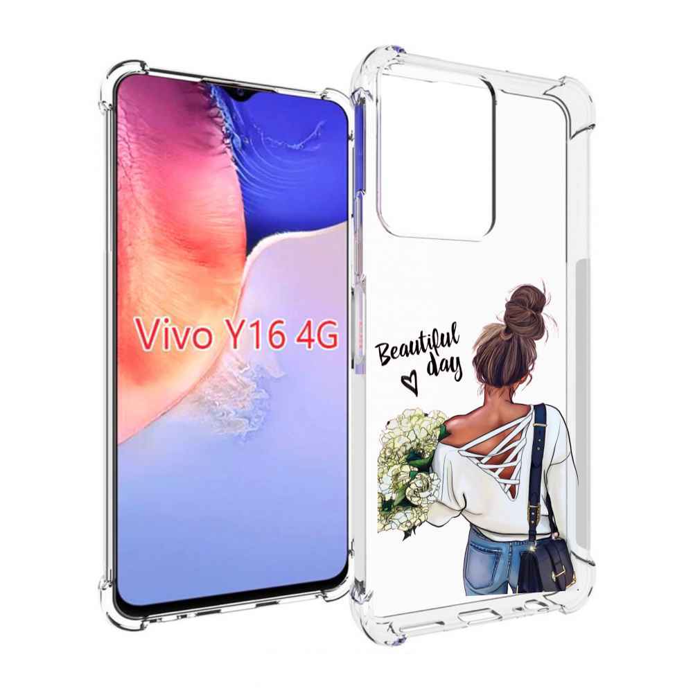 

Чехол MyPads Прекрасный-день для Vivo Y16 4G/ Vivo Y02S, Прозрачный, Tocco