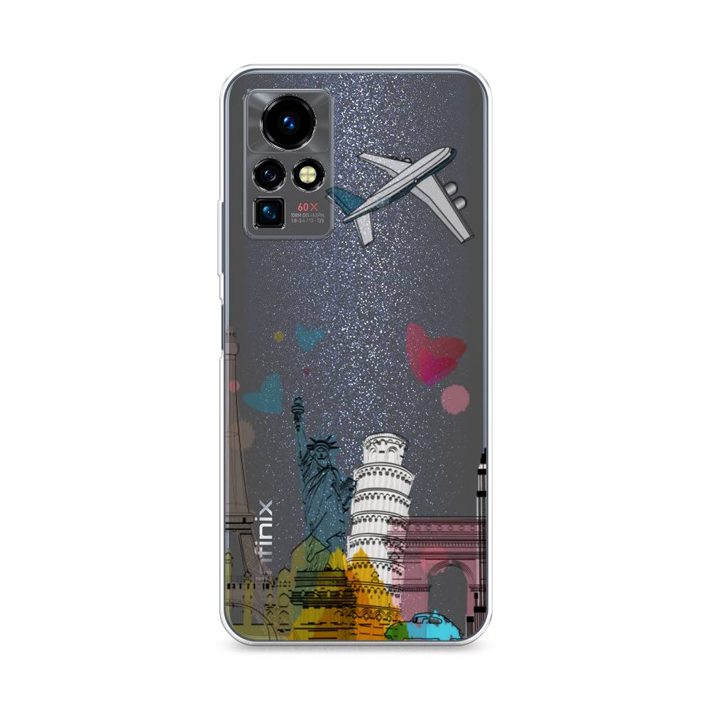 

Чехол Awog на Infinix Zero X Pro "Самолет путешествий", Разноцветный, 3101150-10