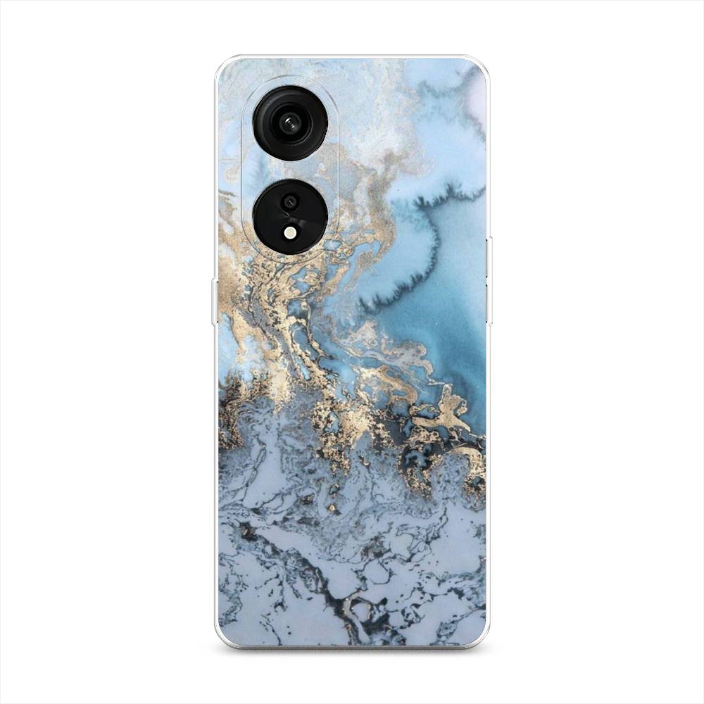 

Чехол Awog на Oppo Reno 8T 5G "Морозная лавина синяя", Серебристый, 2513150-3