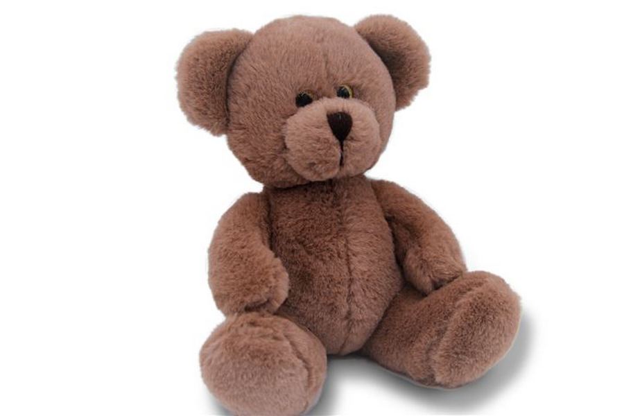 фото Мягкая игрушка soft toy мишка аха шоколад, 18 см