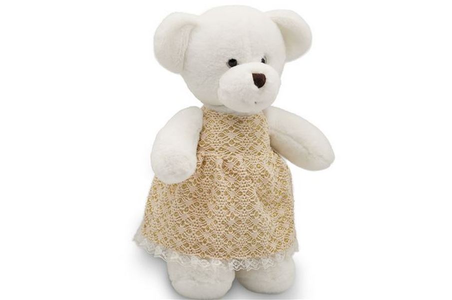фото Мягкая игрушка soft toy медведица сильва прекрасная дама, 33 см