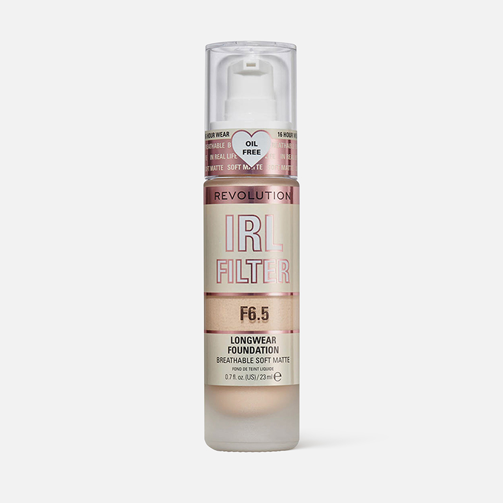 Основа тональная для лица REVOLUTION Makeup Irl Filter Longwear Foundation №F6.5 23 мл