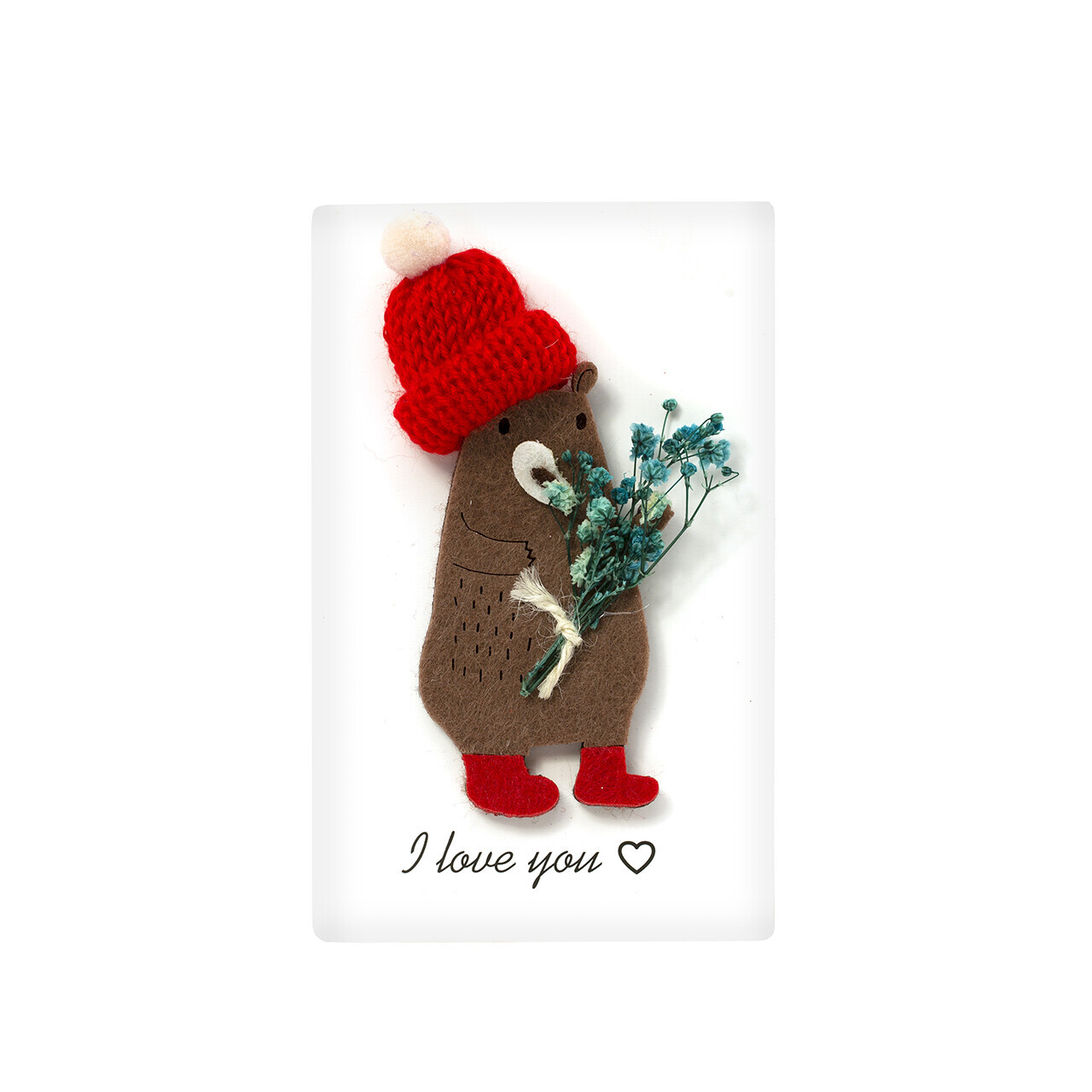

Открытка Bernes Bear Love, Коричневый