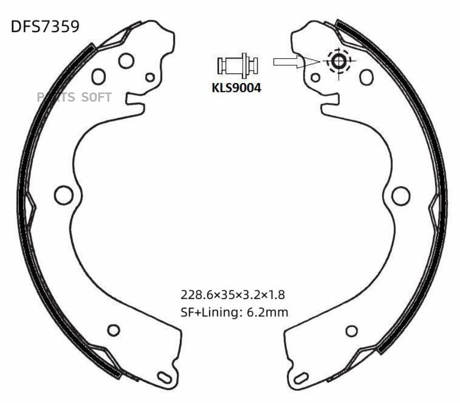 

Тормозные колодки DOUBLE FORCE DFS7359