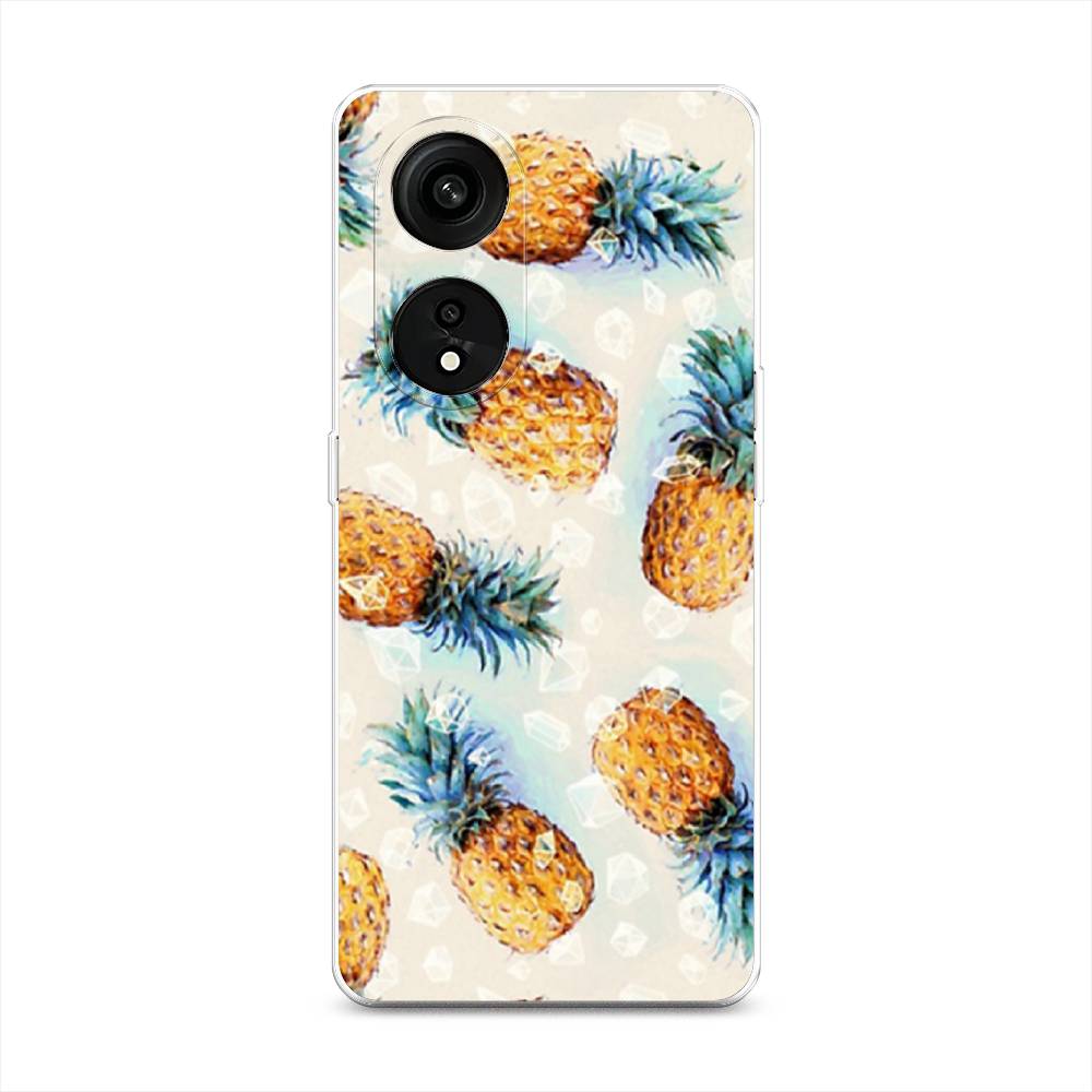 

Чехол Awog на Oppo Reno 8T 5G "Ананасы", Бежевый, 2513150-3