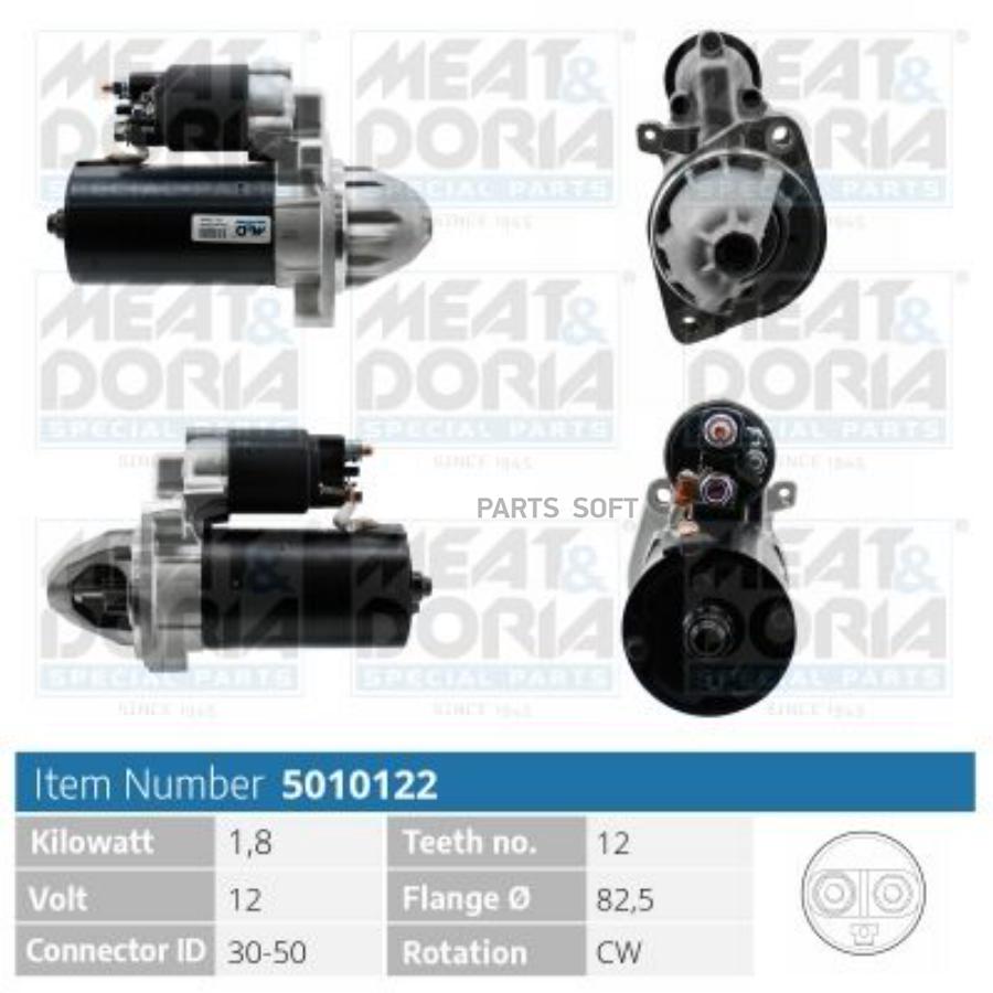 

MEAT&DORIA Стартер 12V 1,8KW Mercedes C W203, E S211, Sprinter B906