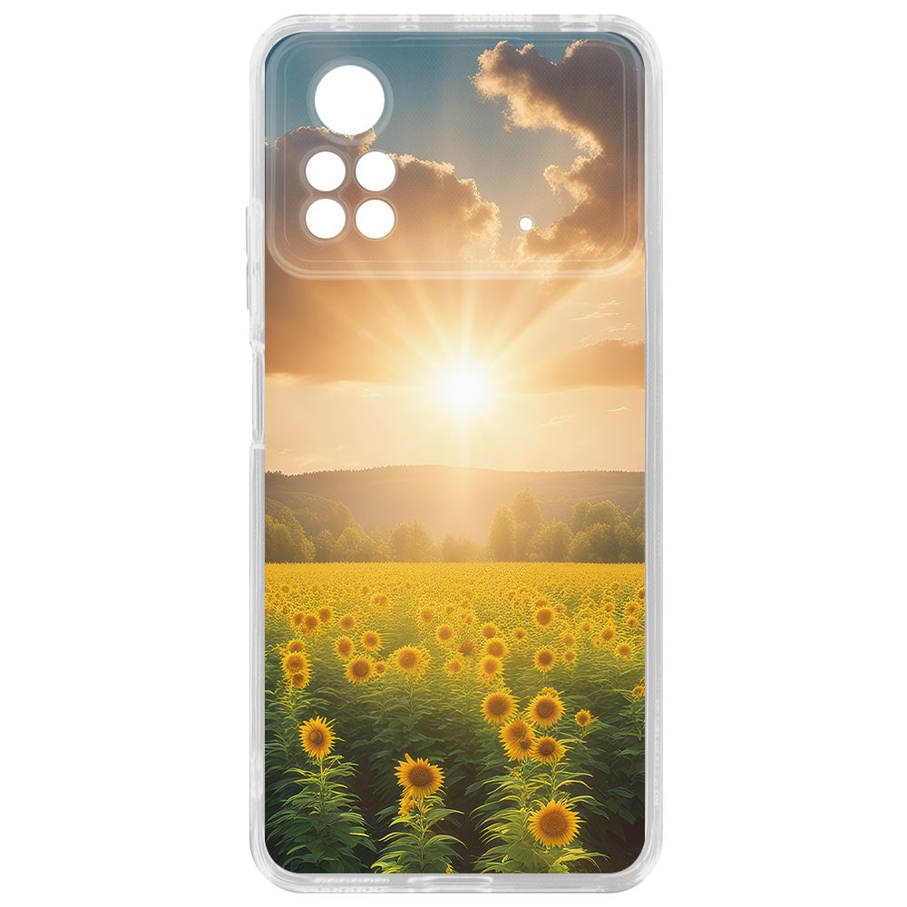 

Чехол-накладка Krutoff Clear Case Солнечно для Poco X4 Pro 5G, Прозрачный