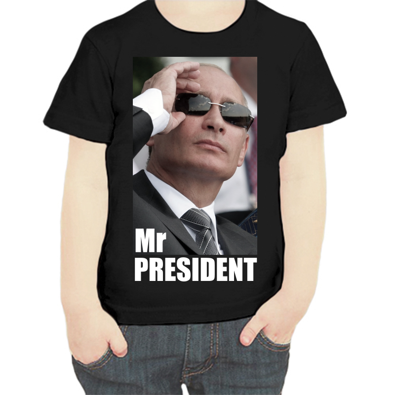 

Футболка мальчику черная 30 р-р с Путиным mr. Prezident, Черный, fdm_mister_prezident