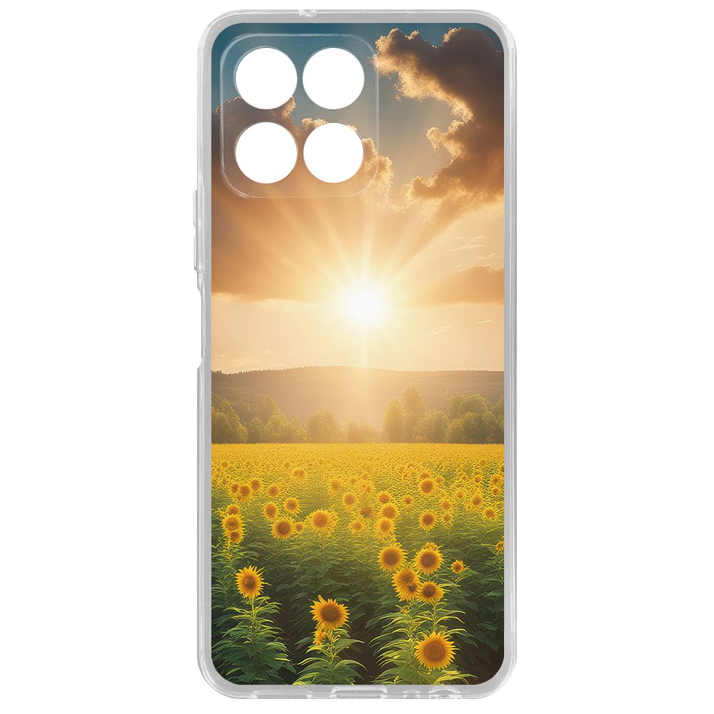 

Чехол-накладка Krutoff Clear Case Солнечно для Honor X8 5G, Прозрачный