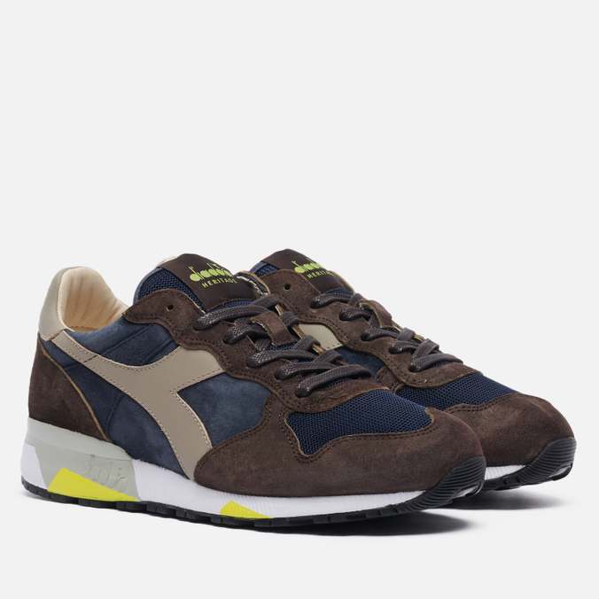 фото Кроссовки мужские diadora heritage trident 90 suede коричневые 43 eu