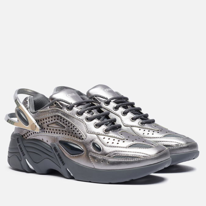 фото Кроссовки женские raf simons (runner) cylon-21 leather серебристые 38 eu